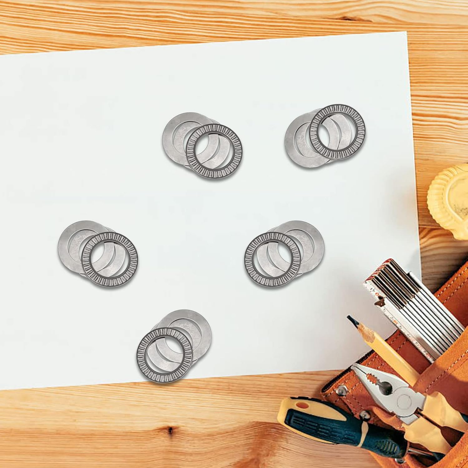 30 Sets Thrust Needle Roller Bearings NTA-1220 with Washers 0.75 Inch Bore 1.25 Inch OD 0.14 Inch Width Industrial Bearing with Nice Load Carrying Capacity and Stiffness