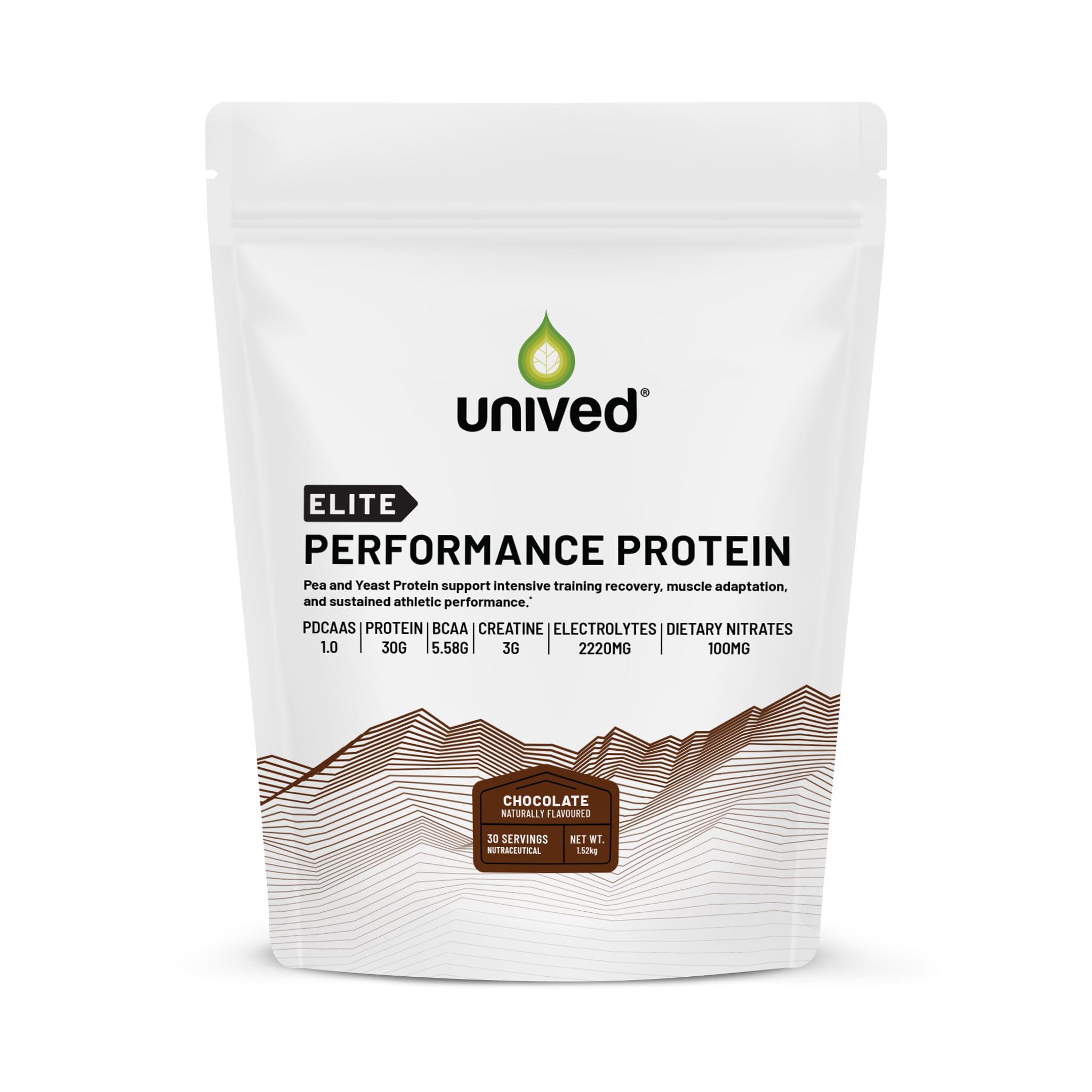 Unived Elite Performance Protein - 30g Pea & Yeast Protein + 3g Creatine | TrueBeet, Taurine, Electrolytes | For Athletes | 30 Servings (30 Servings, Chocolate)-image-22