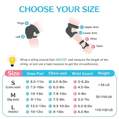 Miniatura 2 de PAPAISON Rodilleras para niñosjóvenes, coderas y muñequeras para patinaje en línea, ciclismo, monopatín, scooter, juego de equipo de protección 3 en