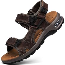 ziitop Mens Athletic Sandals Adjustable Straps Arch Support Air Cushion Durable Hiking Outdoor Non-slip Sandals for Casual Walking