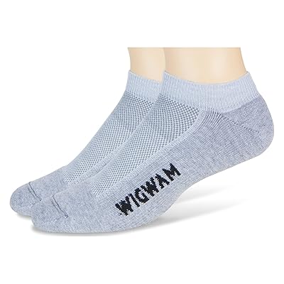 Wigwam Cool Lite Low, 2 Pack Crew Cut Socks Shoes Grey