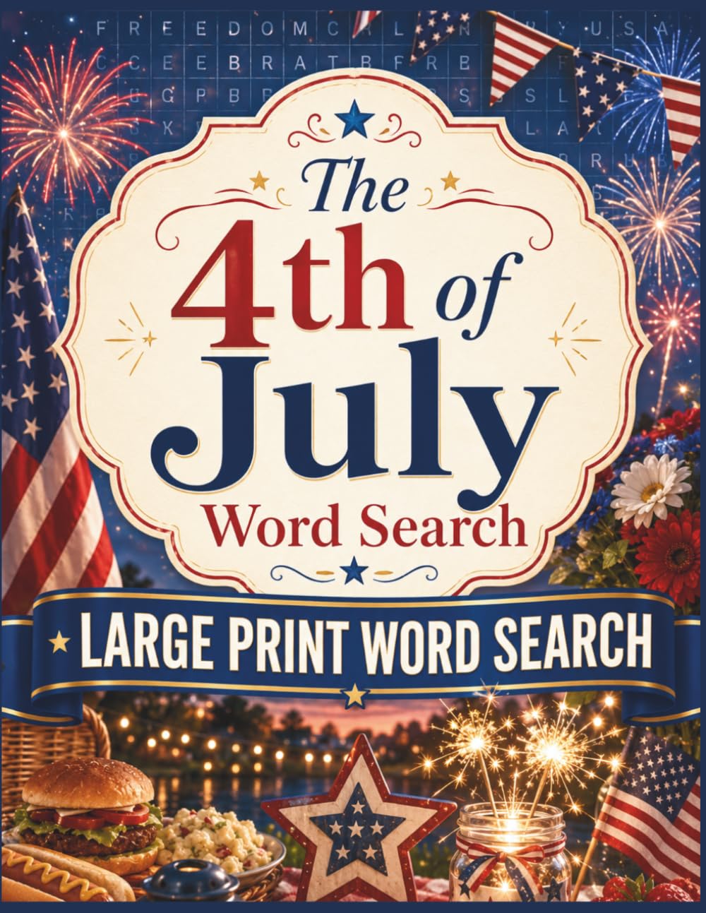 The 4th of July Word Search | Large Print Word Search: 4th of July Word Search — 100 Patriotic Puzzles for Adults & Seniors, Solutions Included (Seasons & Celebrations Large Print Word Search)
