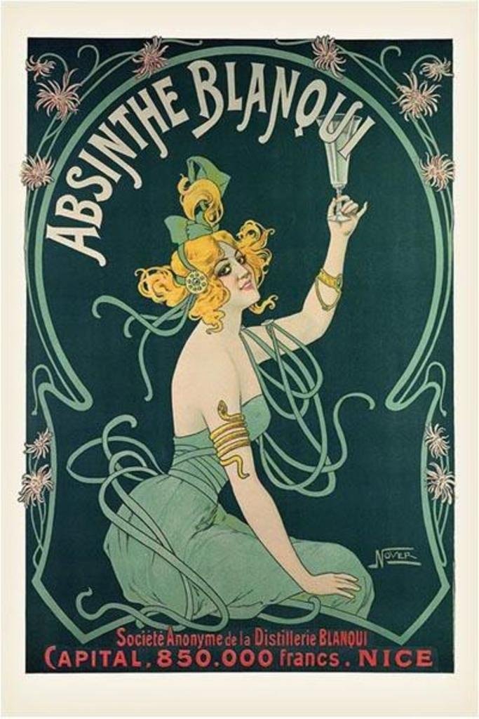 Amazon.com: Absinthe Blanqui by Nover Art Nouveau Vintage