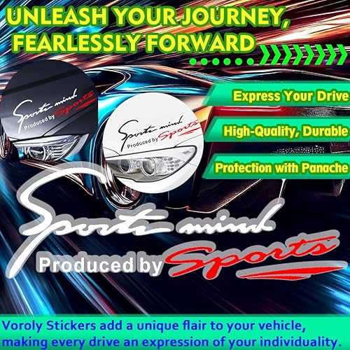 Miniatura 4 de Voroly Adhesivo de Cubierta Frontal de Coche Estilo Deportivo, Adhesivo Reflectante para Ceja de Luz, Adhesivos Automáticos DIY de Vinilo para