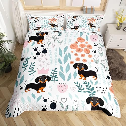 Vista 108 de Erosebridal Funda de edredón de zorro kawaii, juego de ropa de cama de zorro de dibujos animados, funda de edredón con 2 fundas de almohada para Fox