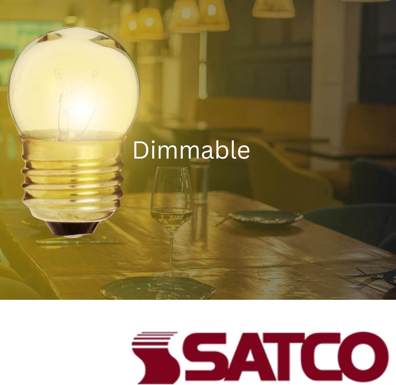 Satco Lighting S3794 -- 7.5 Watt S11 Incandescent Clear Light Bulbs - 2500 Average rated hours - 40 Lumens - Medium base - 120 Volts - Carded (20 Pack)