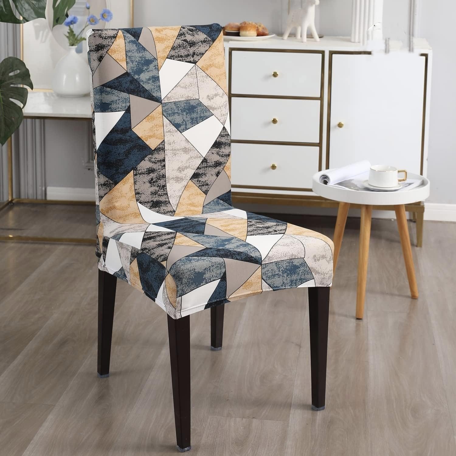 Gold Stretch Chair Covers - Set of 4 -6