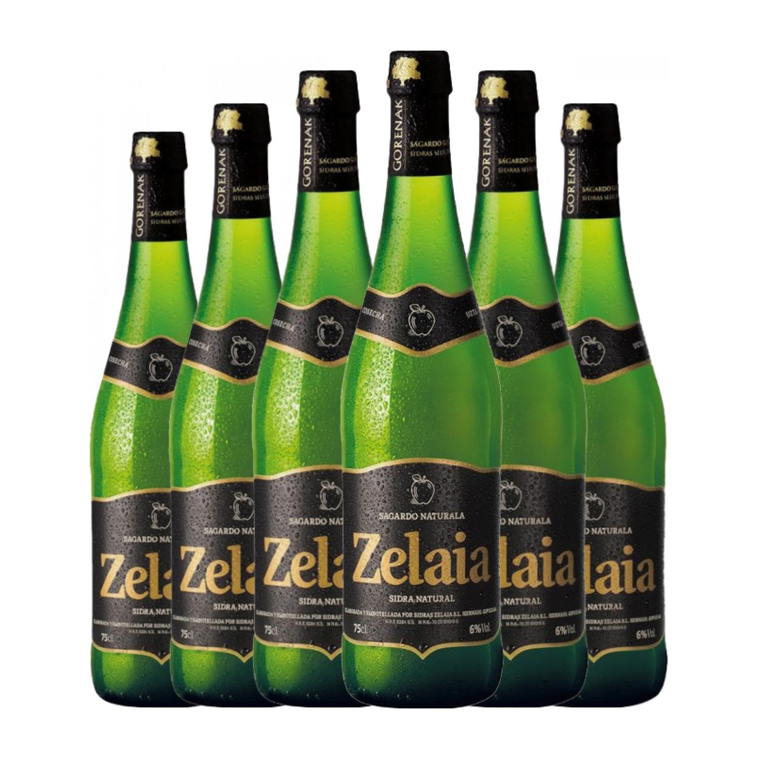 Sidra Zelaia Natural 75 cl (Caja de 6 Botellas de 75 cl)