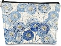 Vista 11 de Bolsa de maquillaje floral, bolsa de cosméticos de flores, bolsa de maquillaje estética, bolsa de maquillaje pequeña, bolsa de maquillaje