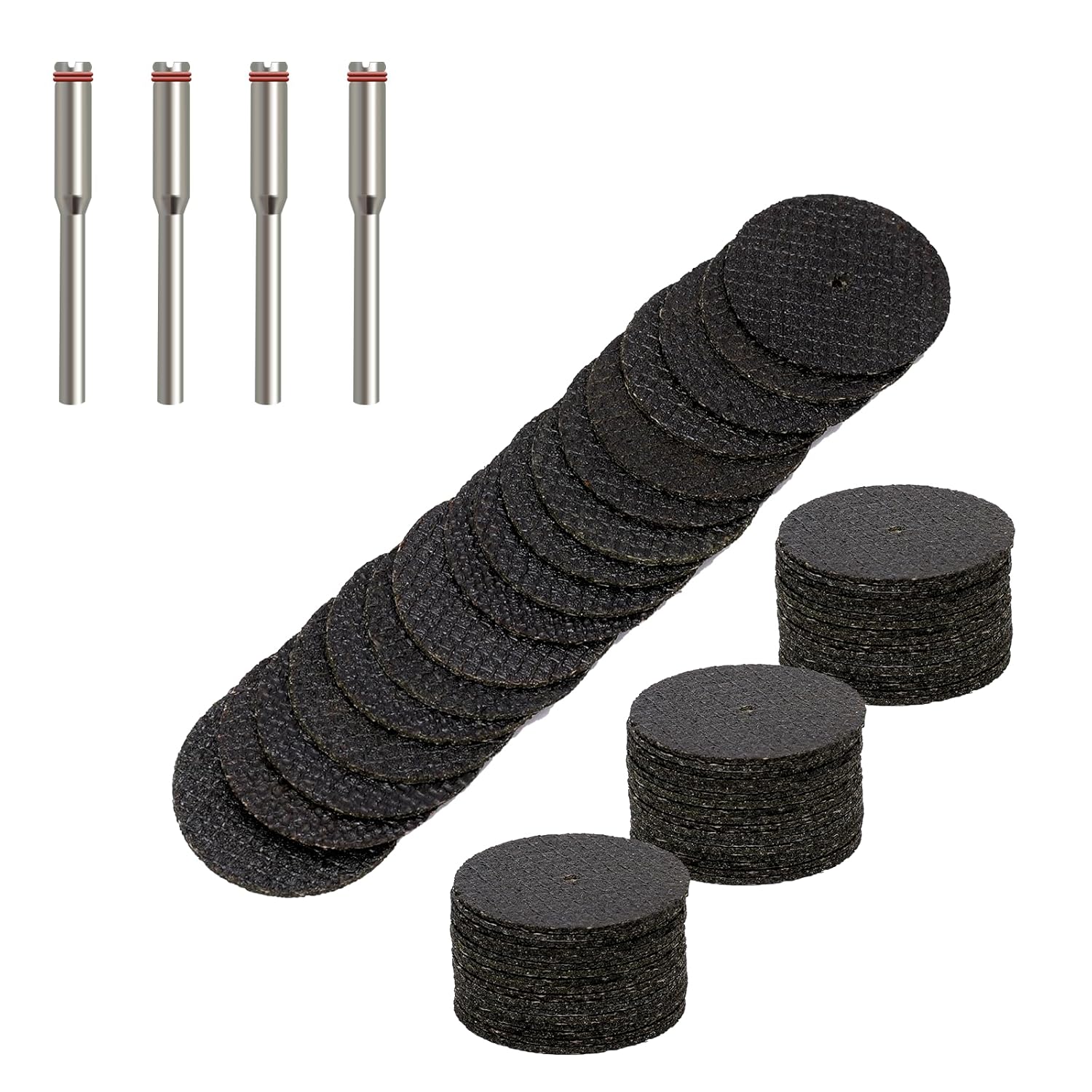 Generic 50Pcs Fiberglass Cutting Discs, 1-1/4'' Reinforced Fiberglass Cut Off Wheels, Compatible with Angle Grinder, Die Grinder, Rotary Tools, Black