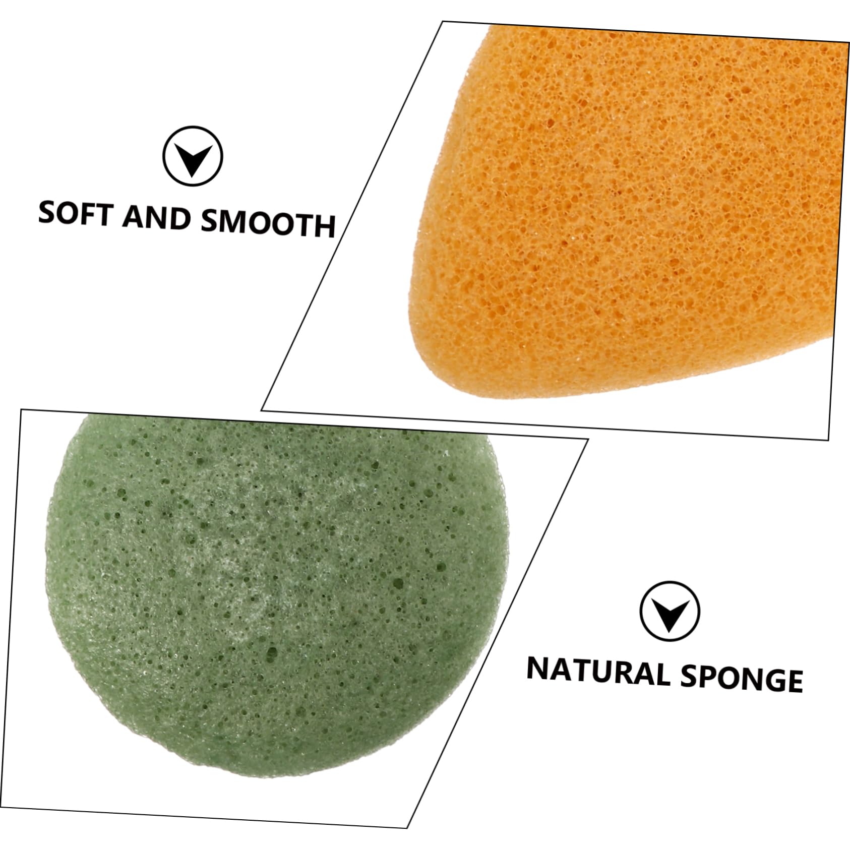 Didiseaon 24pièces Éponges Démaquillantes Réutilisables Lot Nettoyage Exfoliant Pour Visage Aléatoires Et Efficaces Pour Éliminer Maquillage Et Nettoyer Pores
