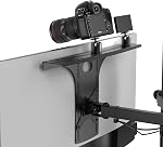 HumanCentric DSLR Moniteur Monitor Mount Small, Support de caméra de bureau, Webcam léger, Étagère Microphone pour moniteur VESA Bras, remplacer les trépieds à pince, 100x100mm Modèles, Aluminium, Matériel inclus