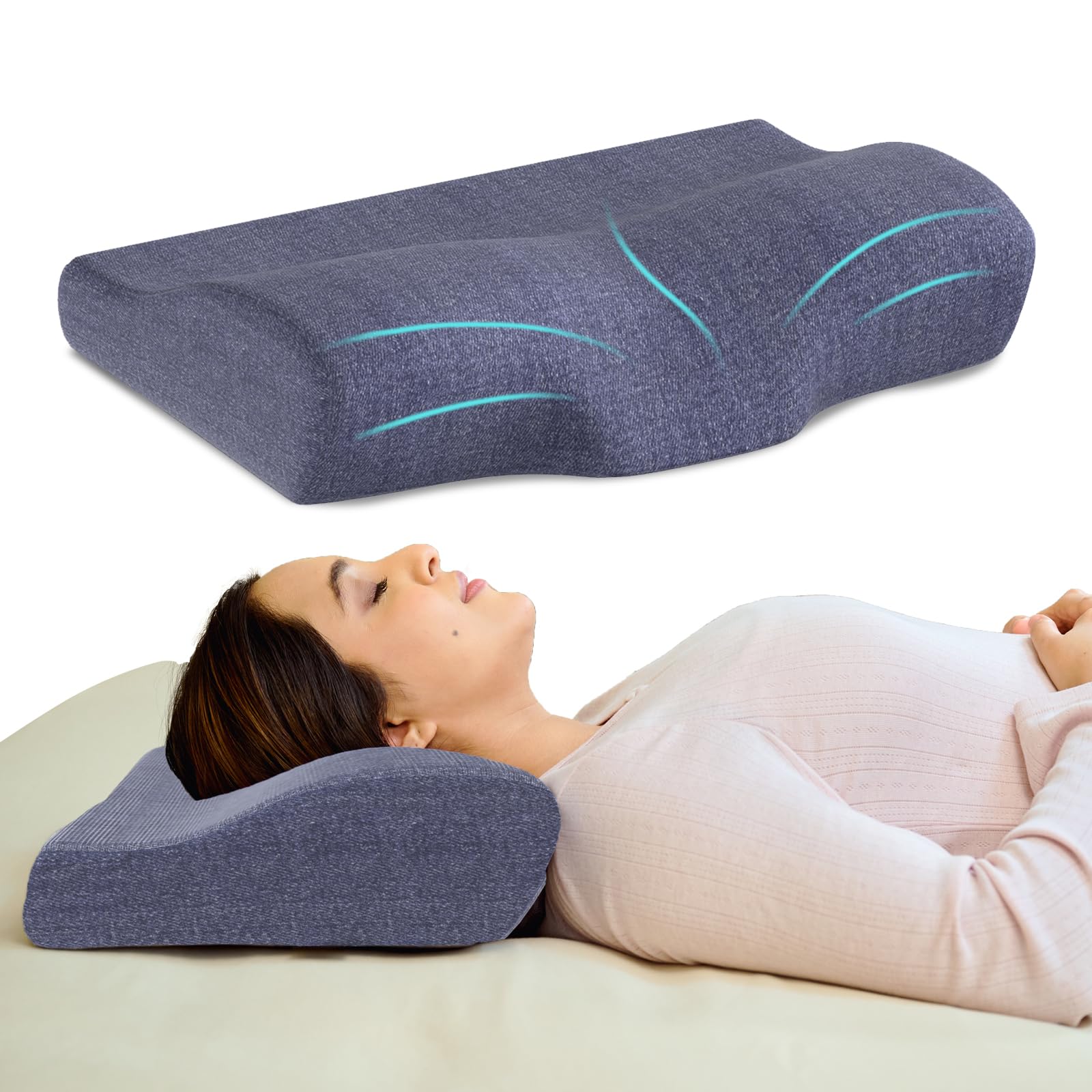 CareFoam Contour Cervical Memory Foam Pillow – best pillow for back pain