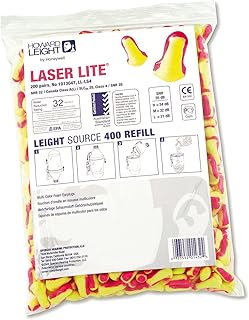 by Honeywell Laser-Lite Single-Use Earplug Refill Pack, SNR 35, 200 pairs