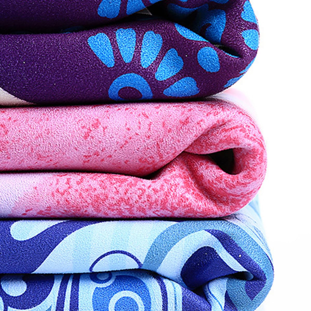 Veemoon Esterilla Absorción de Goma y Antideslizante de Gamuza Yoga de 1,5mm de Sudor y Agarre Superior Varios estilos para Entrenamiento y Camping Varios estilos