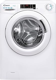 CANDY - Lave-Linge Hublot - Machine à Laver 12kg/1400 trs/min - Classe Énergétique B - 15 Programmes - NFC, Ecran Digital, Mix Power System - Blanc - 67 x 60 x 87 cm - Modèle CS1412TME/FR