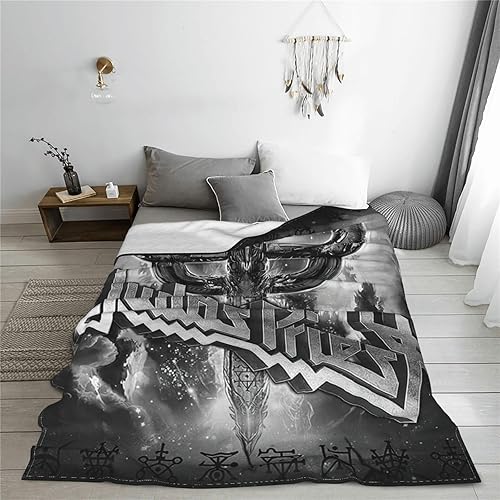 Miniatura 3 de HLQkshWr Judas Rock Band Priest Throw Blanket Fleece Blanket Warm Blanket Sofa Blankets Twin Size Blankets for All Season Cozy Blankets for Living