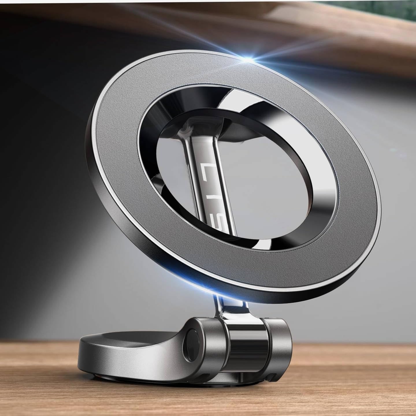 LISENMagsafe Car Mount [24 Permanent Magnets] Cars Accessories for Cars Magnetic Phone Holder for iPhone 16e Fits iPhone 16 Pro Max 15 All Phones with Metal Ring