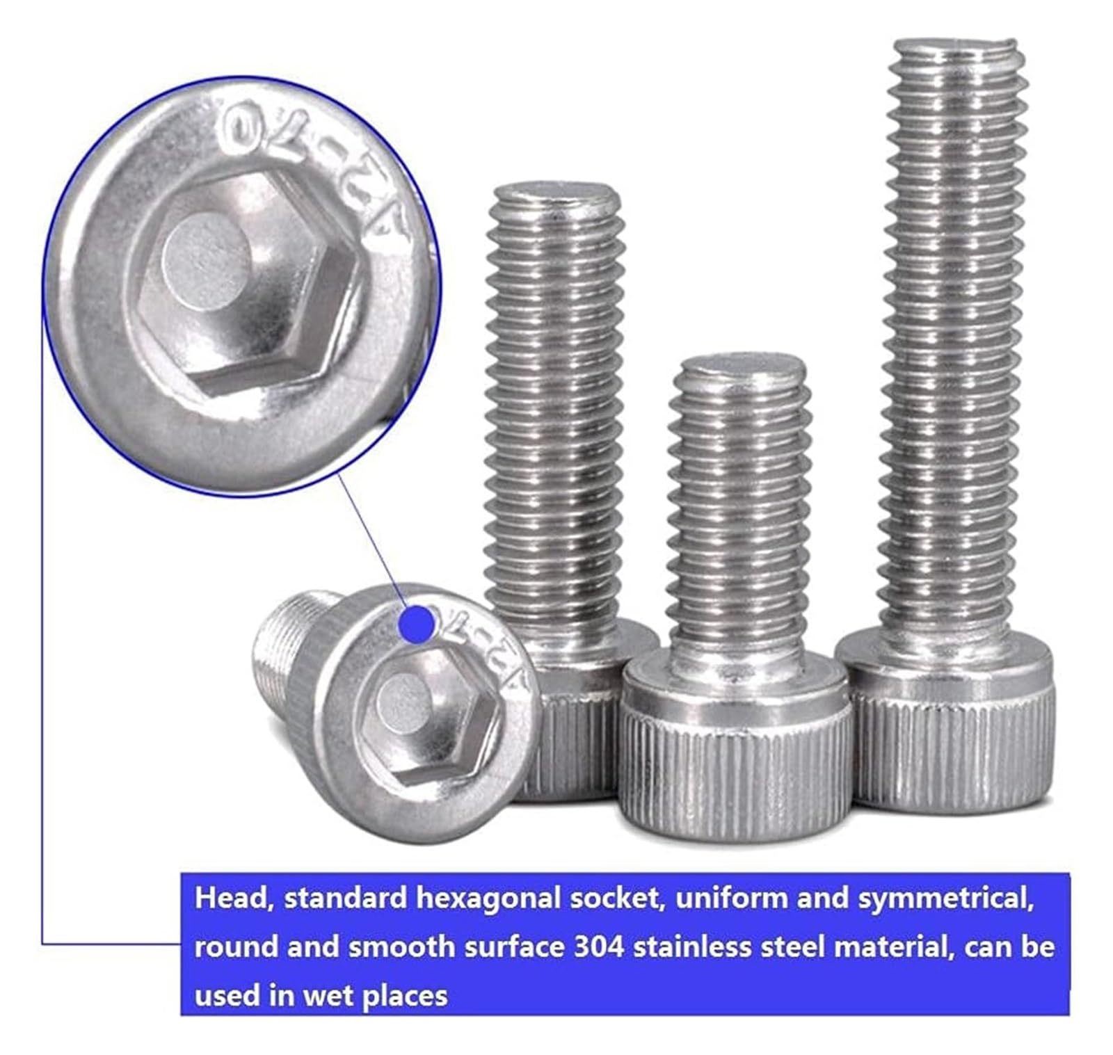 Ve A Brugola Con Testa Esagonale RS PRO, M8, L. 200mm, In Acciaio Al - Foto 7