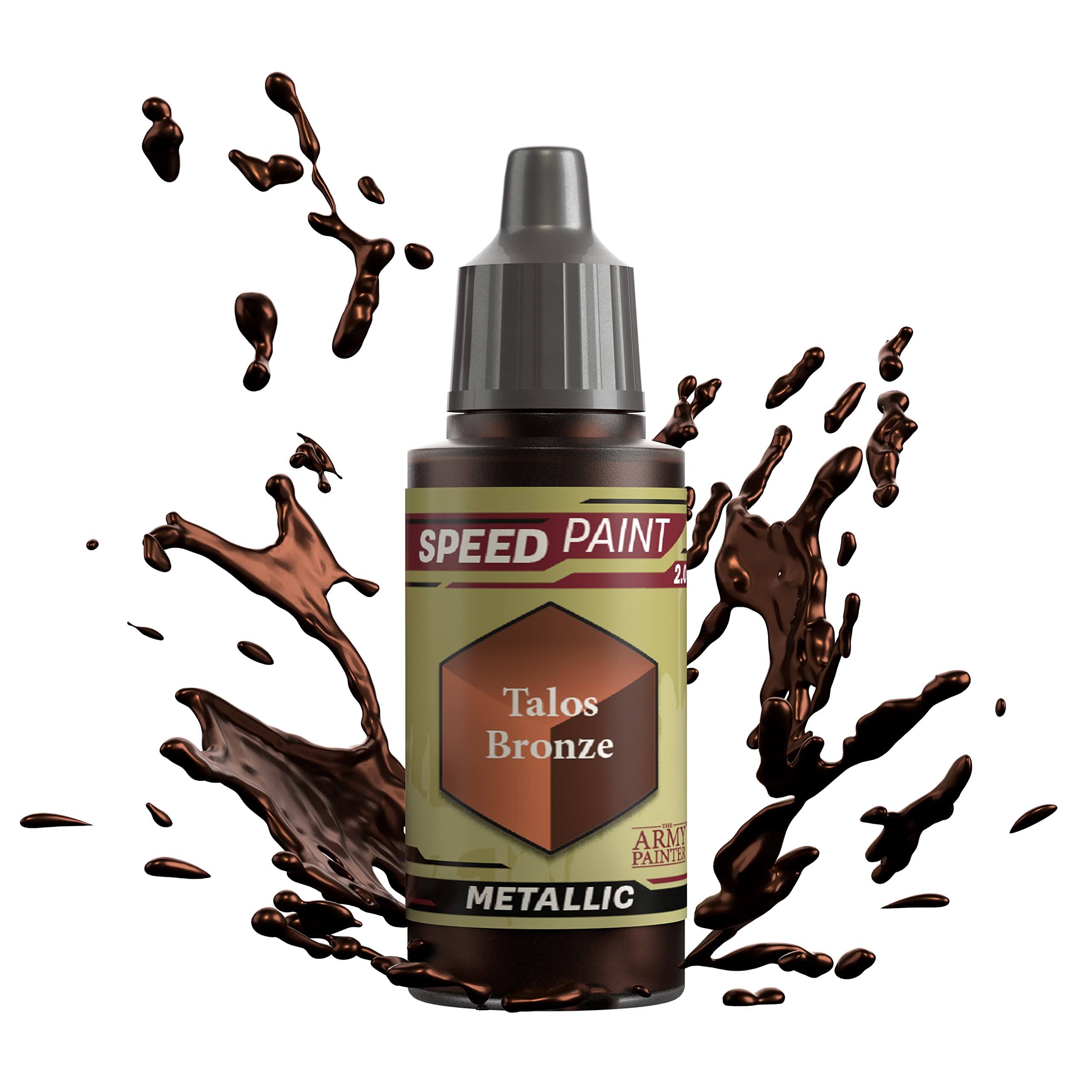 The Army Painter Speedpaint 2.0 Talos Bronze, Single Acrylic Non Toxic Paint, One-coat Contrast Painting Soloution for Fantasy Tabletop Miniatures, 18ml
