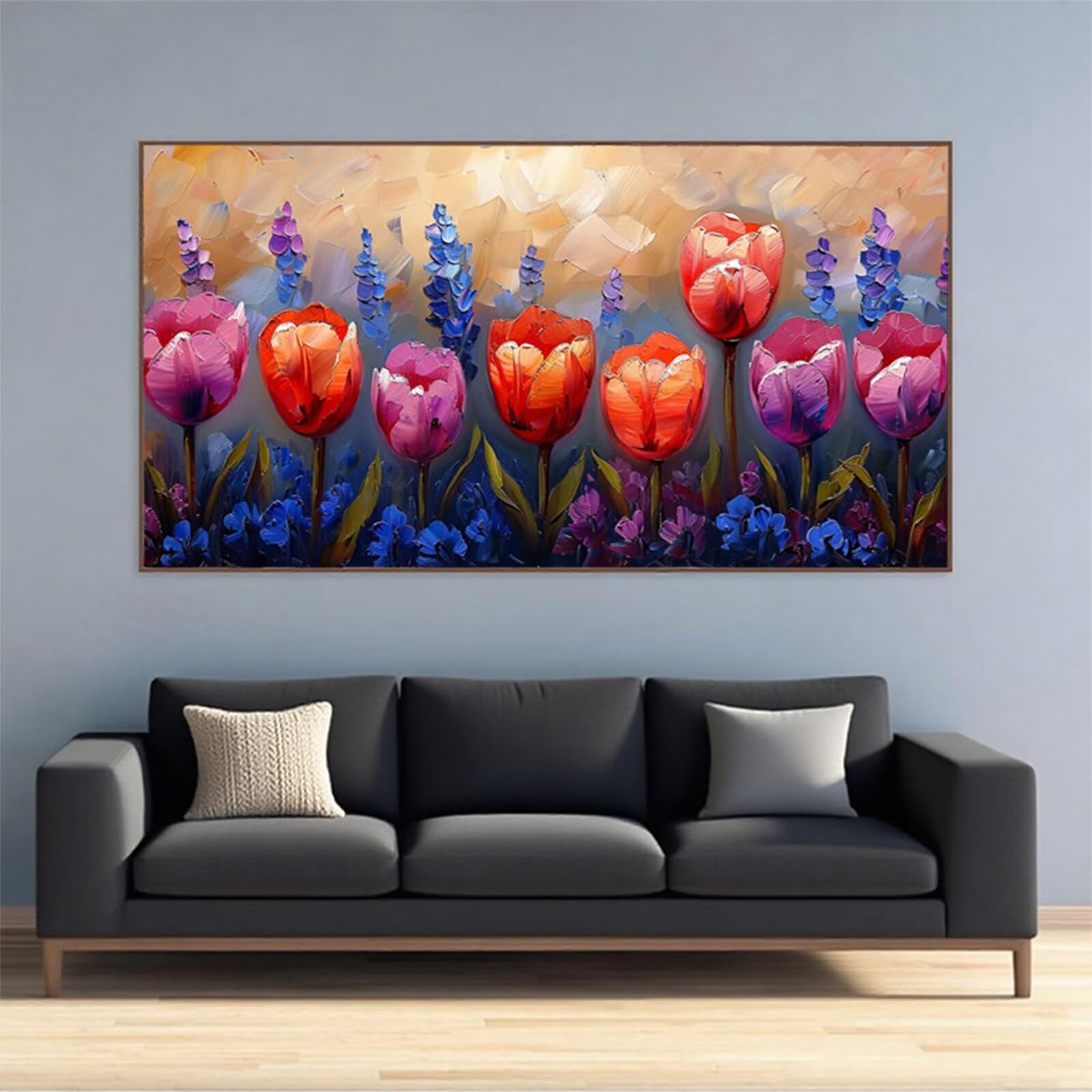 Zestawy do malowania diamentowego tulipanów dla dorosłych, 5D Dimond Art Flower Gem Arts and Crafts Paintings, DIY, kryształ górski, haft krzyżykowy, malowanie według numerów, dzieci, dekoracja pokoju