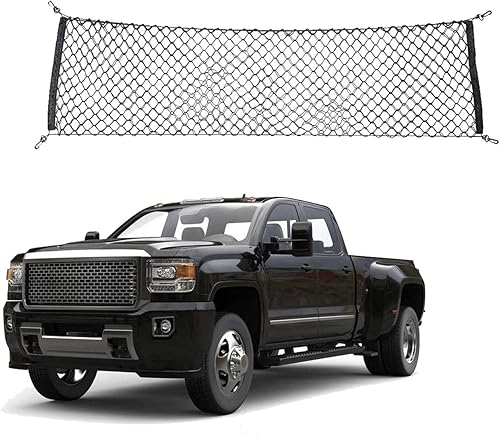 Organizador de carga para camión, de nailon, universal, resistente, red de 60 x 16 pulgadas, para camiones de Chevy (Chevrolet), Ford, Toyota, GMC,