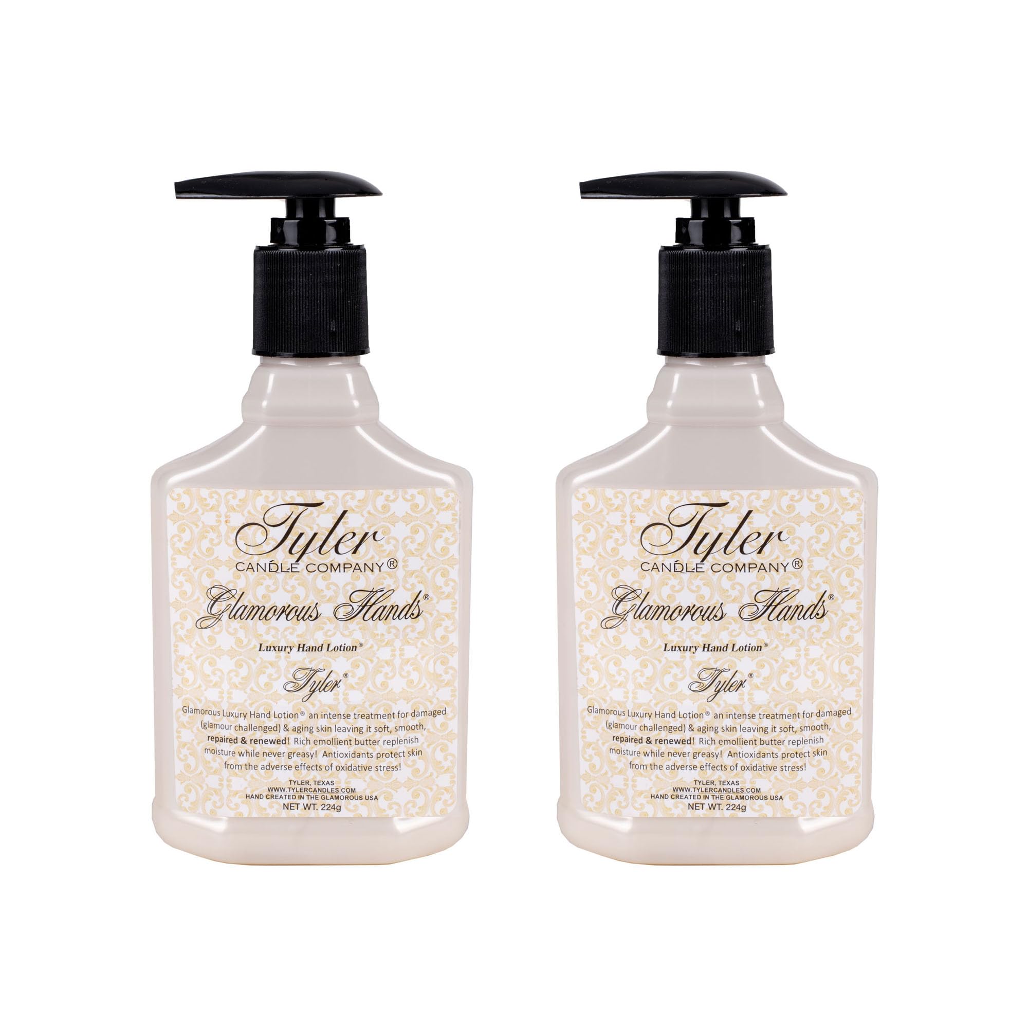 Tyler Candle 95103 Tyler 8 ounce Hand Cream Lotion, Pack of 2