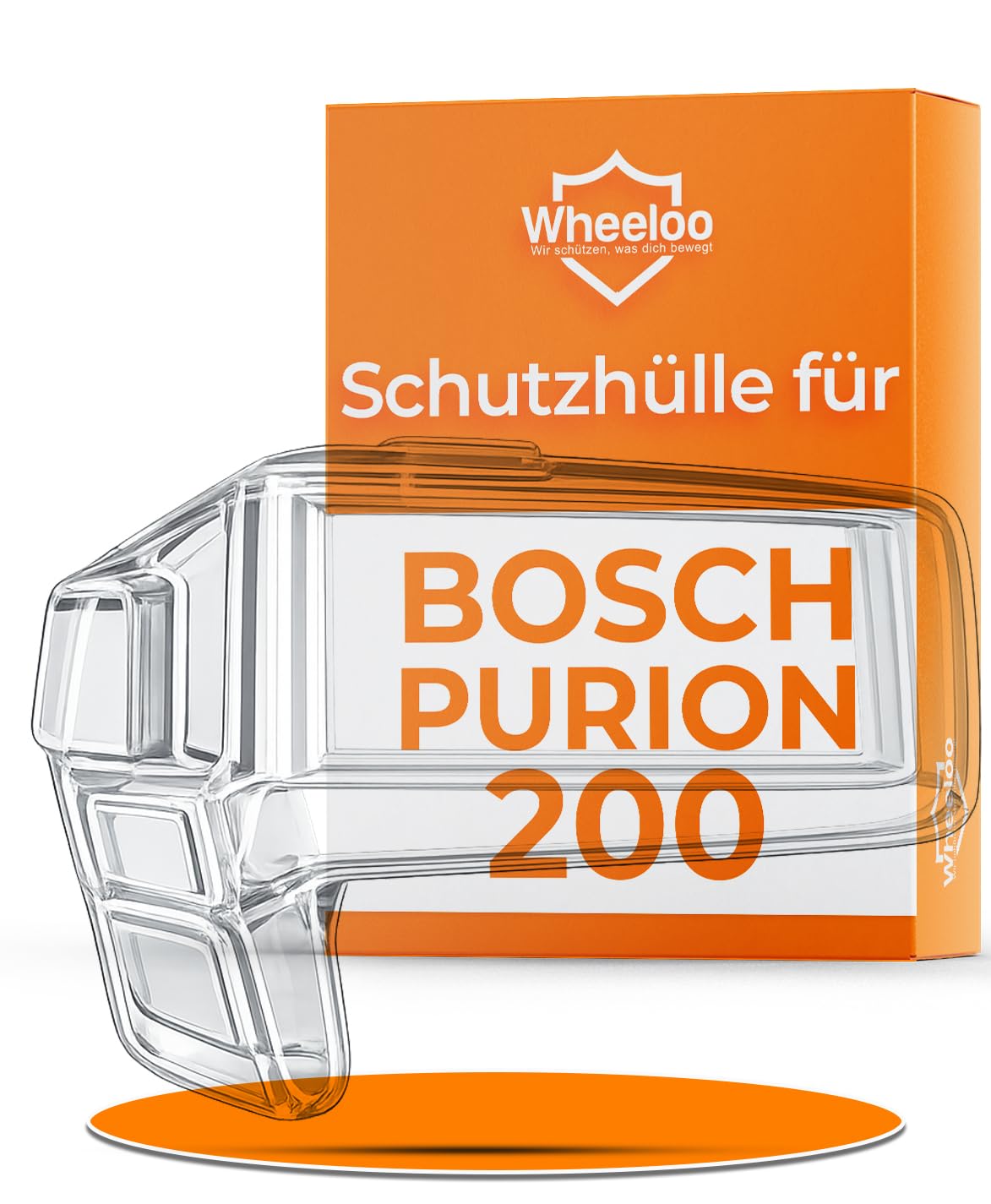 Displayschutz für Bosch Purion 200 wasserabweisend I Ebike Display Schutz gegen Kratzer & Wasser I E-Bike Monitor Schutzhülle I transparente Fahrrad Computer Abdeckung I E Bike Zubehör von Wheeloo