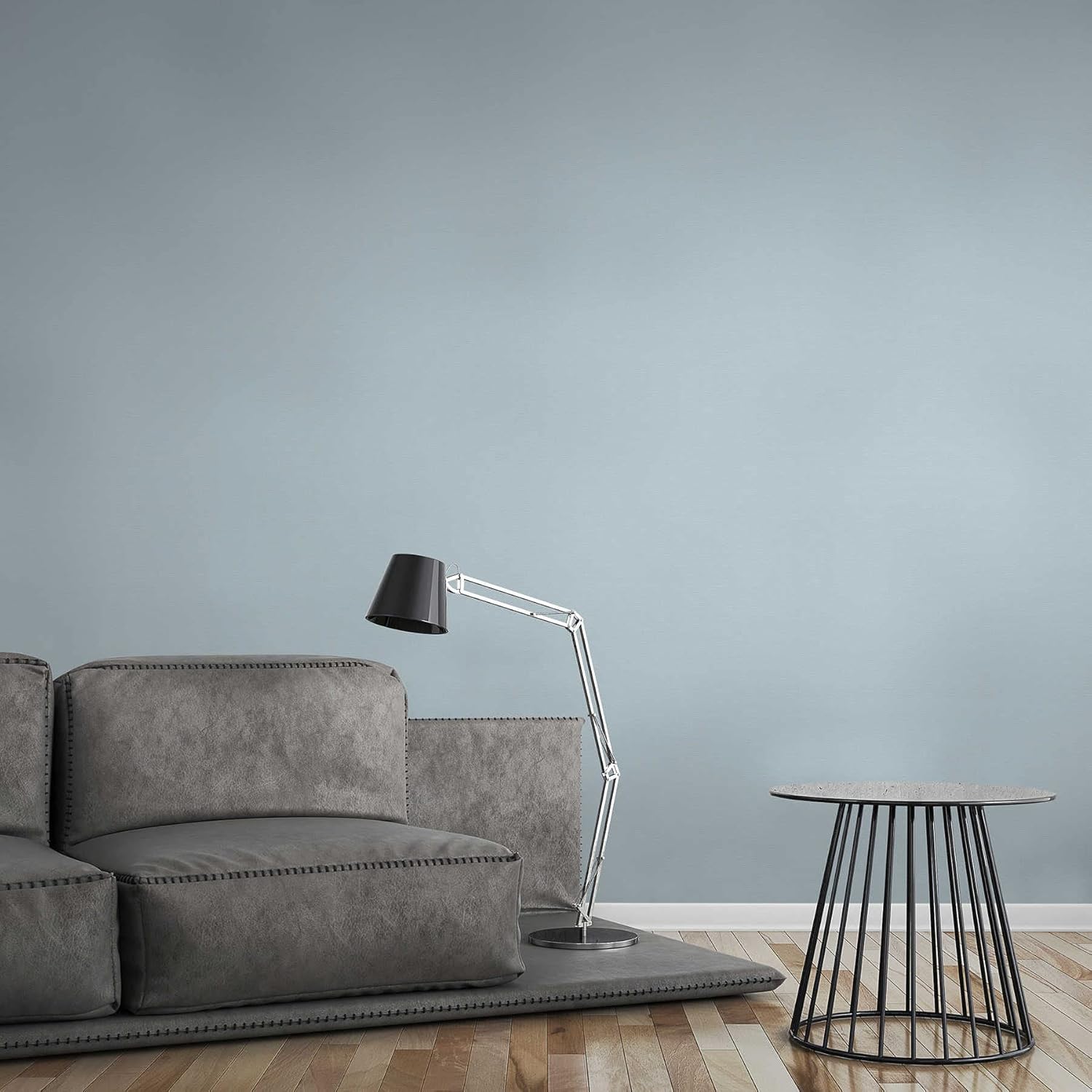 A.S. Création Plain Wallpaper Attractive Non-Woven 10.05 m x 0.53 m Blue Made in Germany 367135 36713-5, 53 x 1005 cm