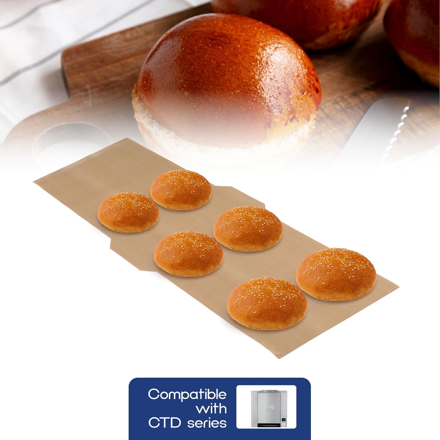 Prince Castle Release Sheets for Dual Sided Contact Toaster CTD (Pack of 2) - Non-Stick and Commercial Toaster Liner for Bread, Baking Sheets, Buns and More