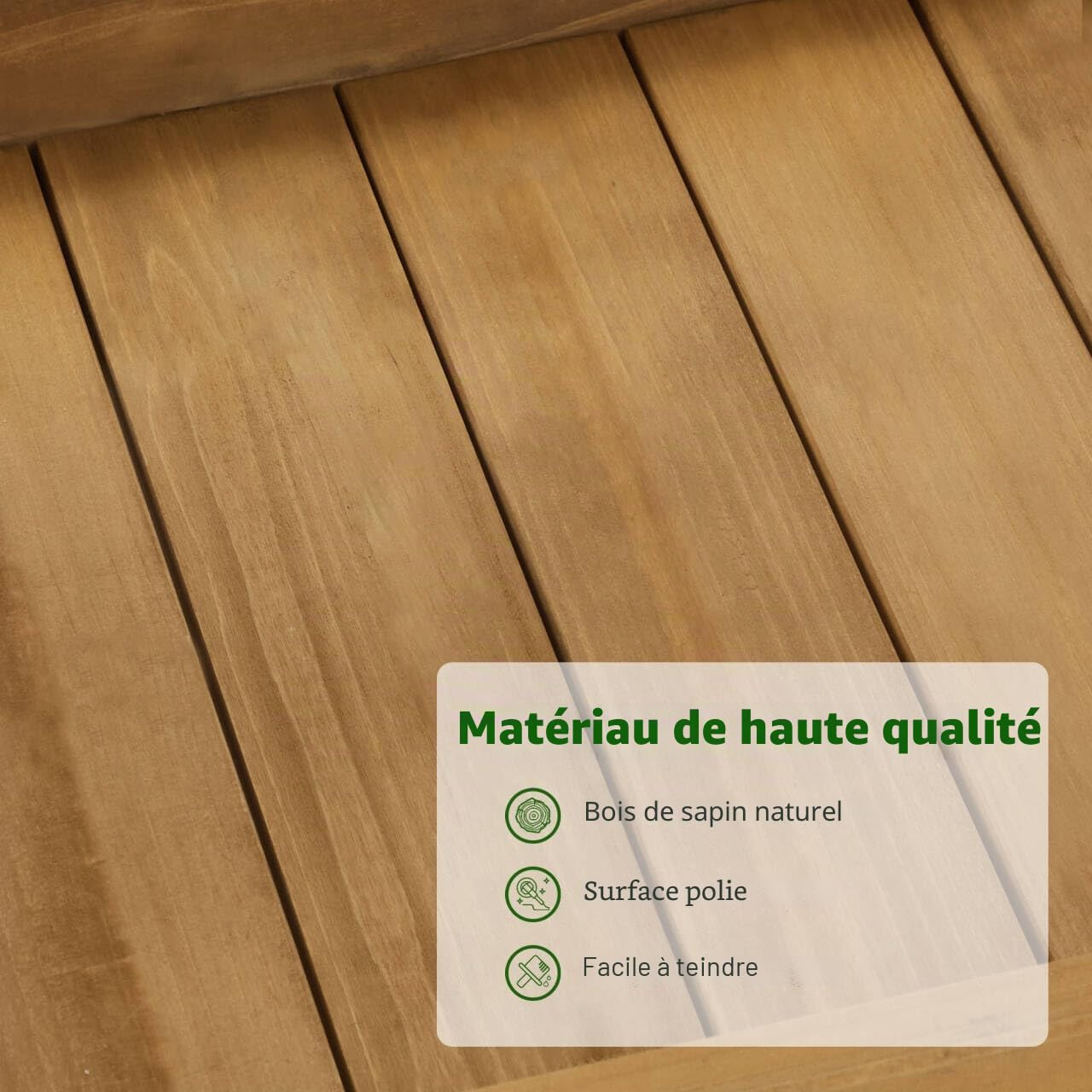 M MCombo Table de Jardin avec Plateau de Travail galvanisé et Rangement Bas. Table de rempotage en Sapin résistant aux intempéries, 3 Crochets. pour Jardin, Balcon et terrasse, Naturelle, 2049