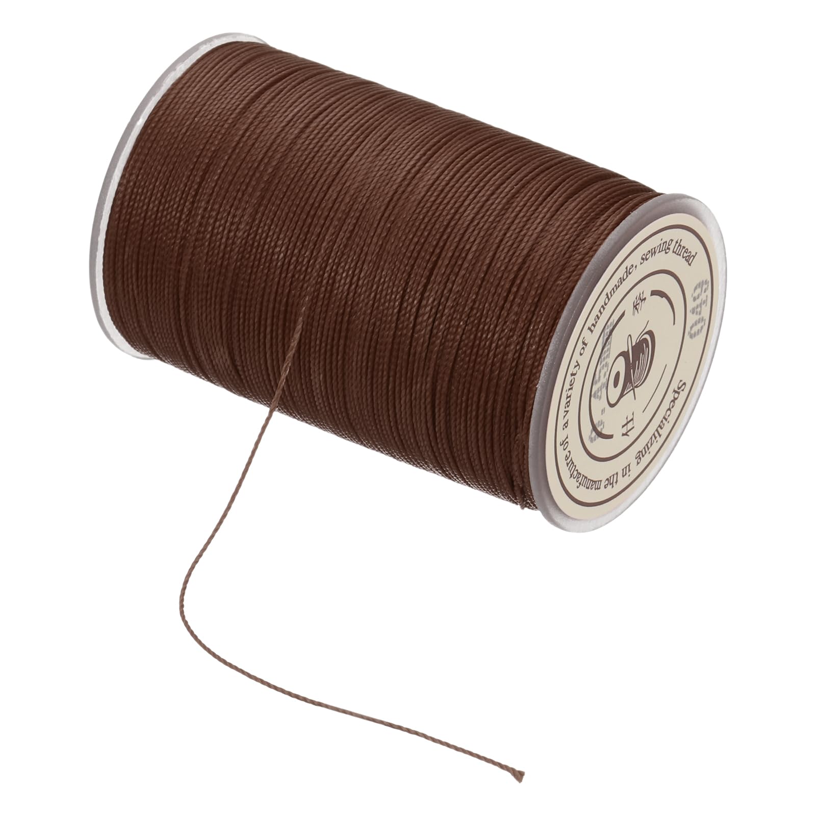 sourcing map Waxed Cord 0.45mm Waxed Thread 87 Yard Wax String Leather Cord for Bracelet Making, Necklaces, Beading, Jewelry Making and DIY Crafts (Brown)