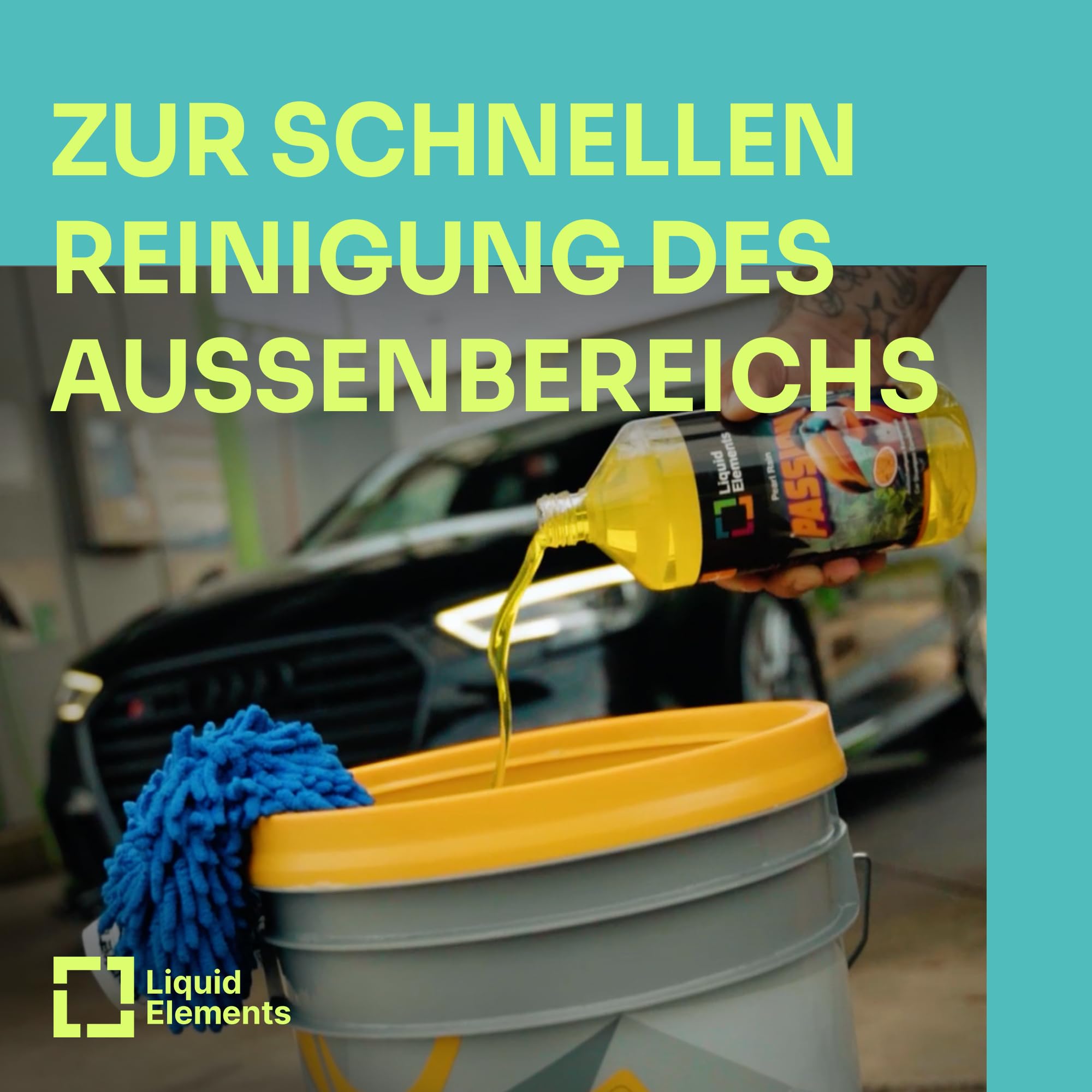 Liquid Elements Pearl Rain Autoshampoo 5L, Kirsche, greift Wachse | Autoreiniger entfernt hartnäckige Verschmutzungen, Versiegelungen nicht an, ergiebiges Konzentrat