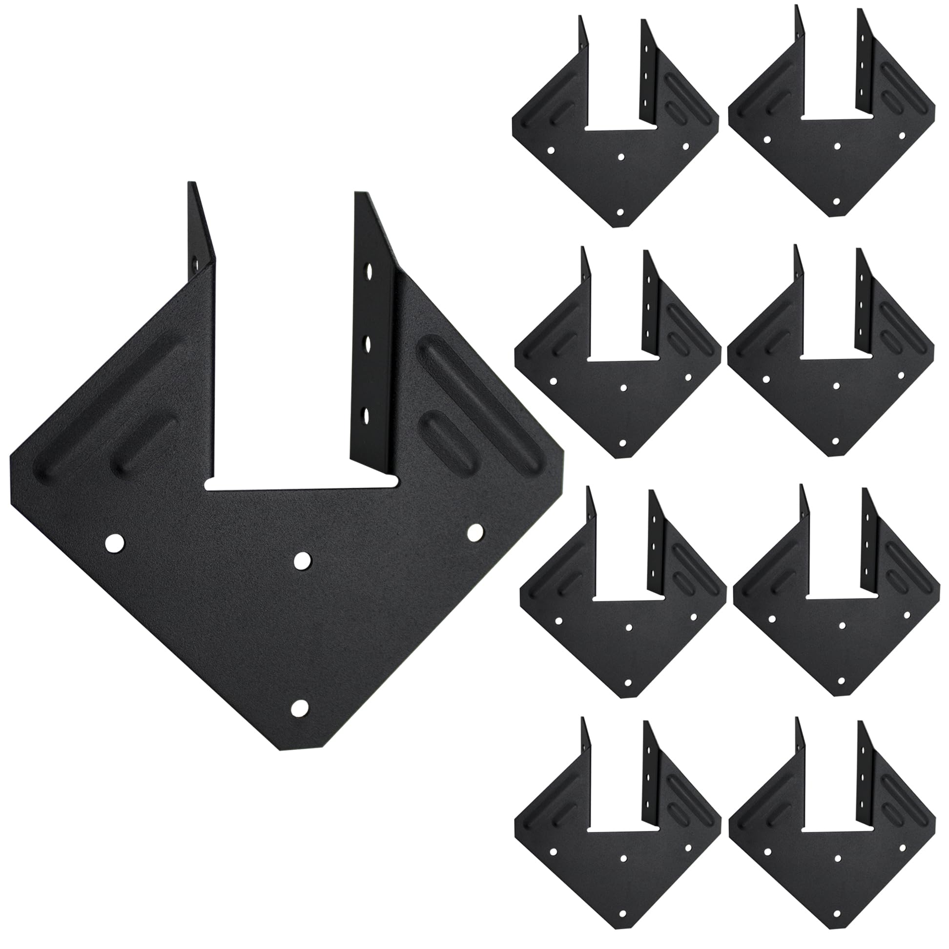 20 Pack 18-Gauge Hurricane Ties For Rafter, Heavy Duty Hurricane Straps, Robust Hot Galvanized Rafter Hanger Brackets, Joist Hangers For 2X Deck Joists