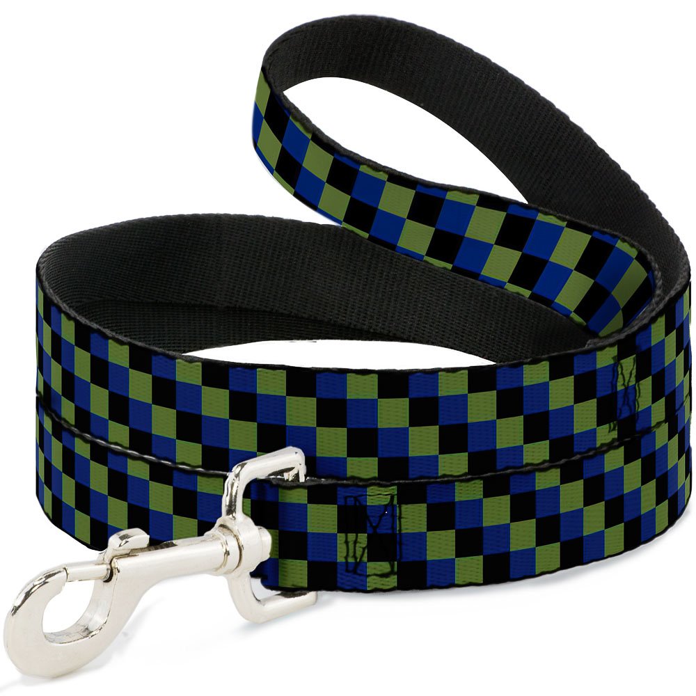 Laisse pour chien Buckle Down Checker Trio évite torsion promenade 1m80