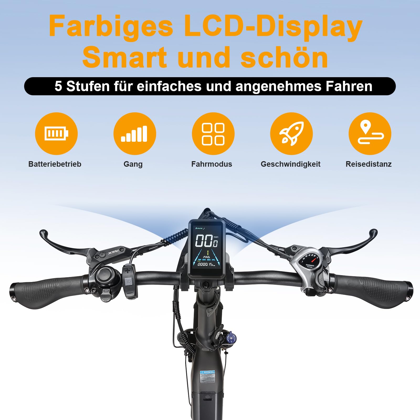 ttgo F6 Boost E Bike Klapprad, 20 * 4.0 Zoll Fat Tire Elektrofahrrad Herren Damen mit 250W Motor, 70Nm Drehmoment, 48V 18AH Akku, bis 140 km Reichweite, 7-Gang Getriebe mit LCD-Display