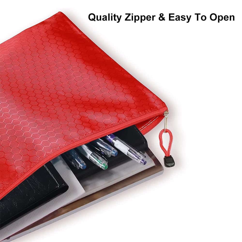 Pochette Bancaire Noir A5 - Porte-Documents Zippé Pour Argent, Passeport Ou Bureau