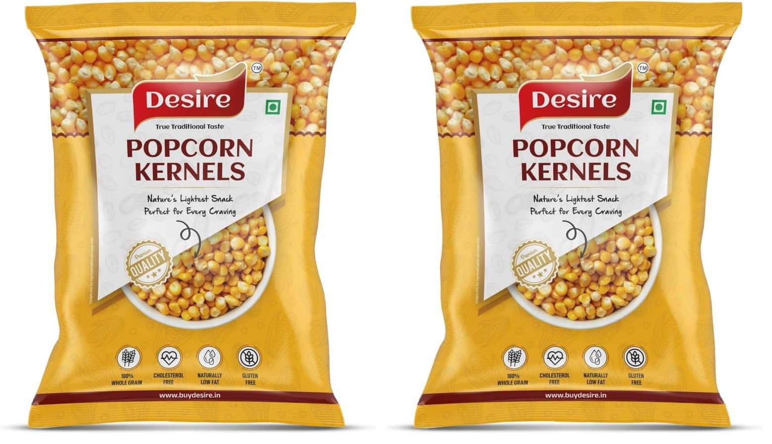 Desire Popcorn Kernel Seeds 500 Grams | Big Size Gourmet Pop Corn Kernels Imported | High Expansion | A Grade Makkai Popcorn (Pack of 2)-image-40