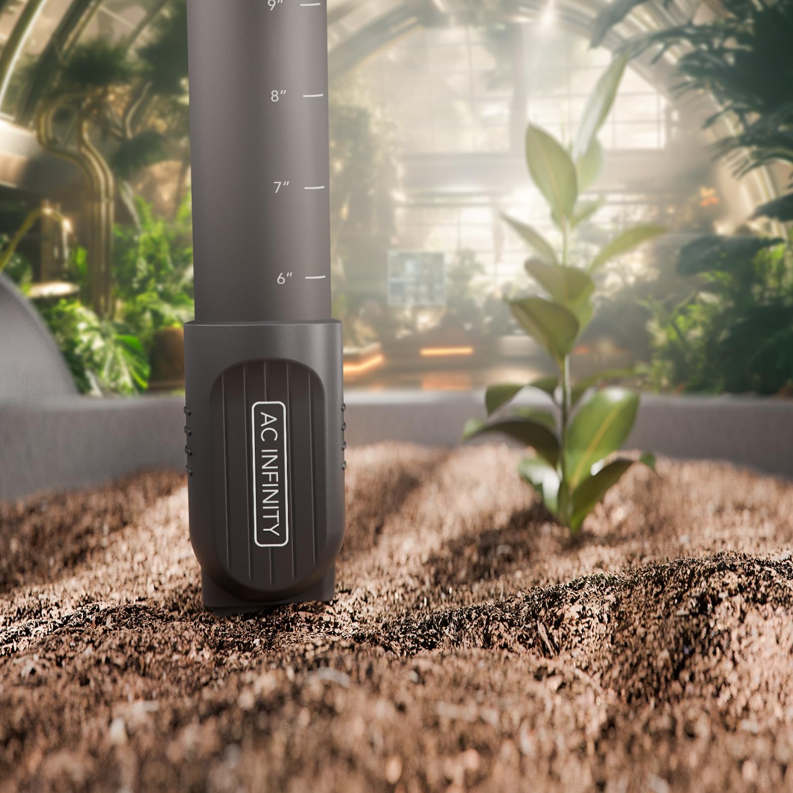 AC Infinity Sonda del sensore del suolo esclusivamente per controller AI, monitora l'umidità e la saturazione per giardini, tende da coltivazione, spazi di coltivazione, stelo staccabile, protezione