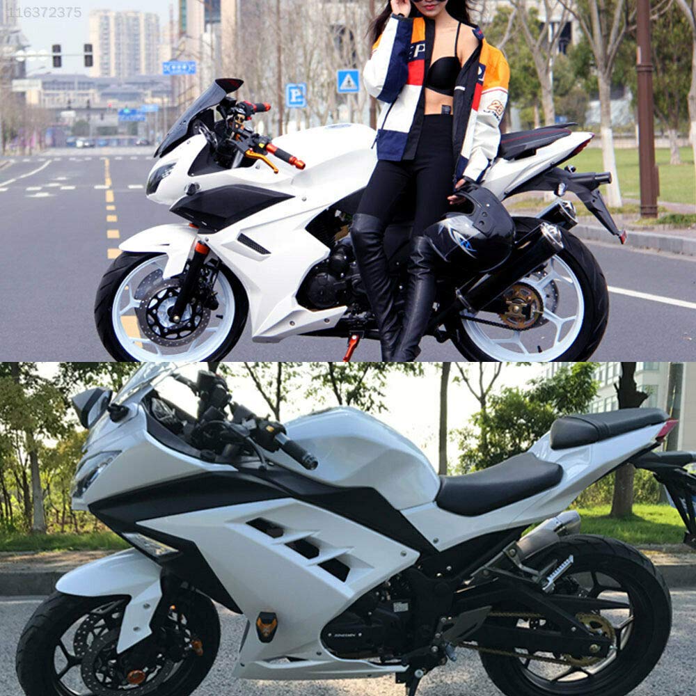 BIG BOOM® BAD8 White Motorcycle Glossy Car Wrap Color Change 60x 152cm Bubble-Free