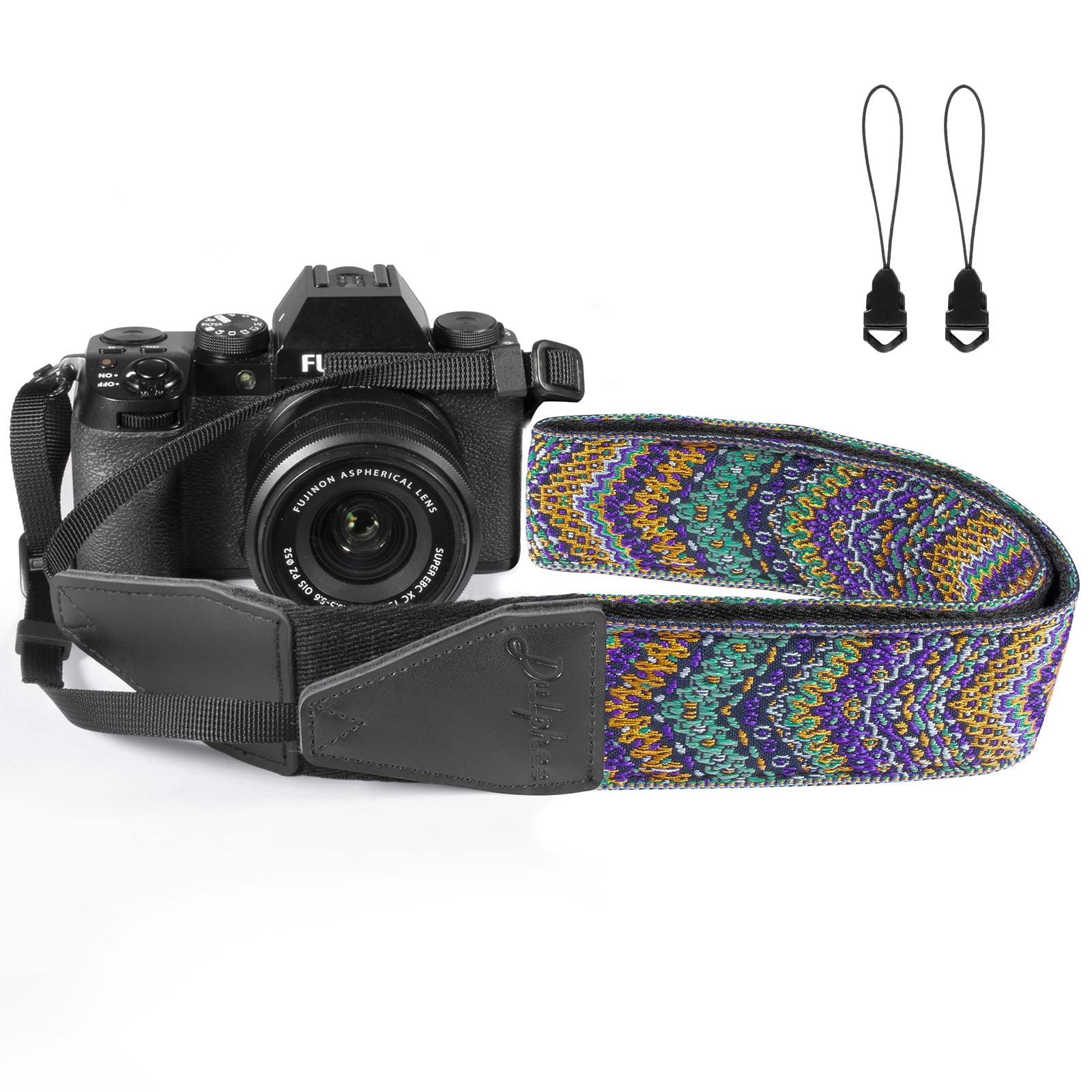 'Dulphee Camera Strap, Jacquard Weave 2'' Shoulder Neck Straps for All DSLR Cameras Men Women Photographers'