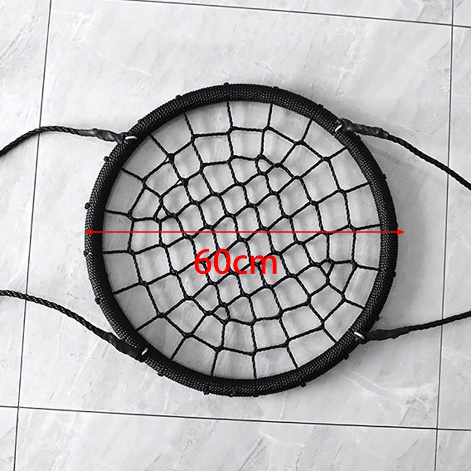 Tragbare Schaukel Aus Seil, 0 Kg, für Balkon, Garten, Schlafzimmer, Kindergeschenk, Schwarz