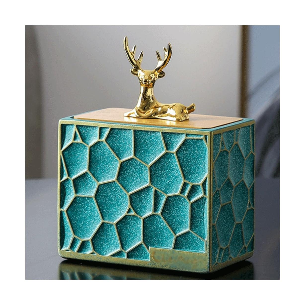 Wdwdw Deer Style B Toothpicks Dispenser Toothpick Box Luxury Holder Resin Holders Container With Lid Compartment Container