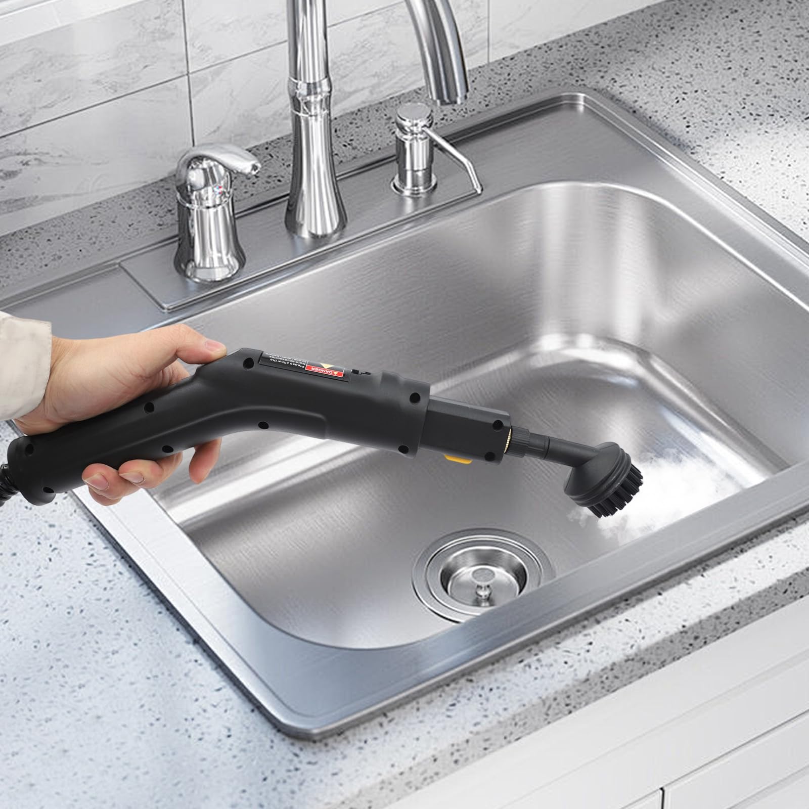 2500W Handdampfreiniger, 3-stufig einstellbarer Dampfreiniger für Haushalt