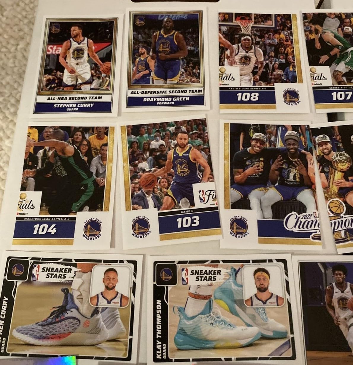 Strictly Mint Card Co. Inc. 2022 2023 Panini NBA Basketball Sticker Collection Huge Unopened Box Containing 50 Packs with 250 Stickers and Cards Total