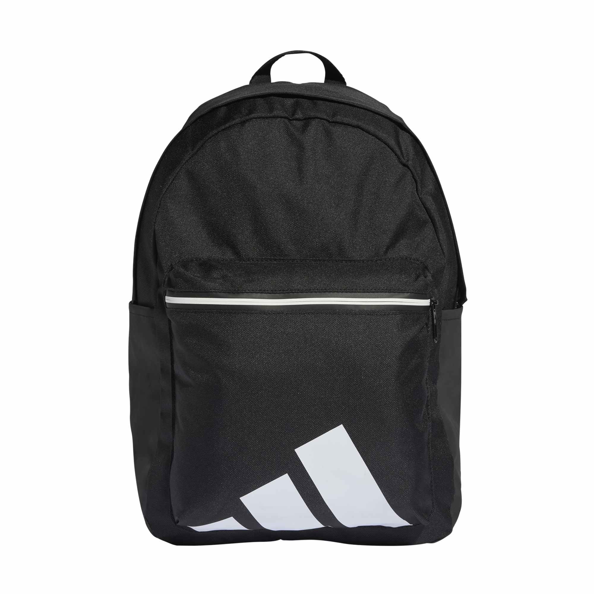 adidas Unisex Essentials Back To Campus Bars Backpack, black/white, One size