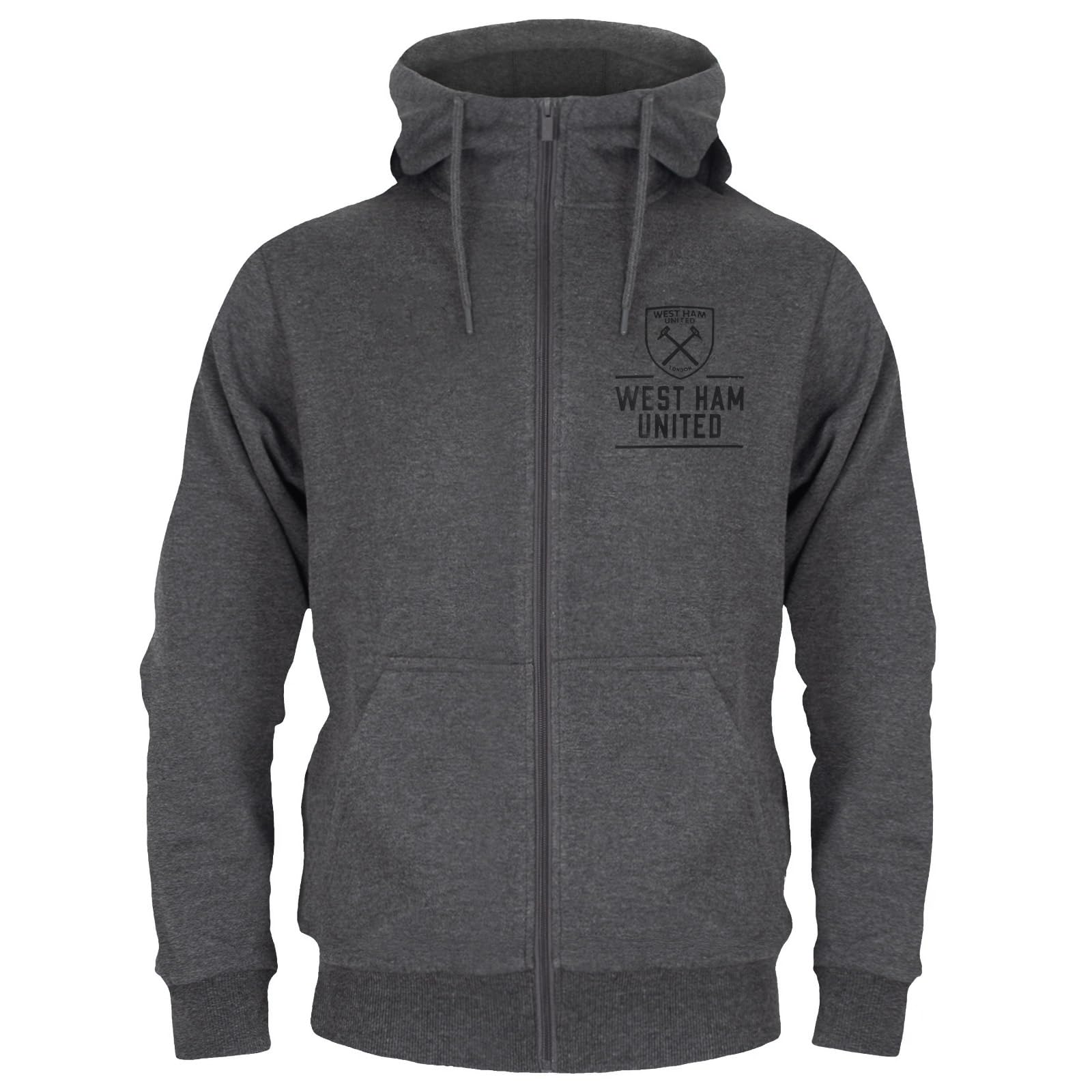 West Ham United Mens Hoody Fleece Graphic Officiële Voetbal Gift, marineblauw, L