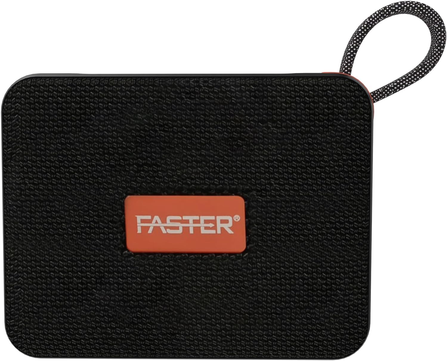 Faster GrooveX Portable Waterproof Speaker- IPX7 Wireless Streaming 20Hrs Playback Time- Standard 5.4 Bluetooth Outdoor Speaker with Dynamic Sound Rich Bass TWS Function Output Power 5W (Black)