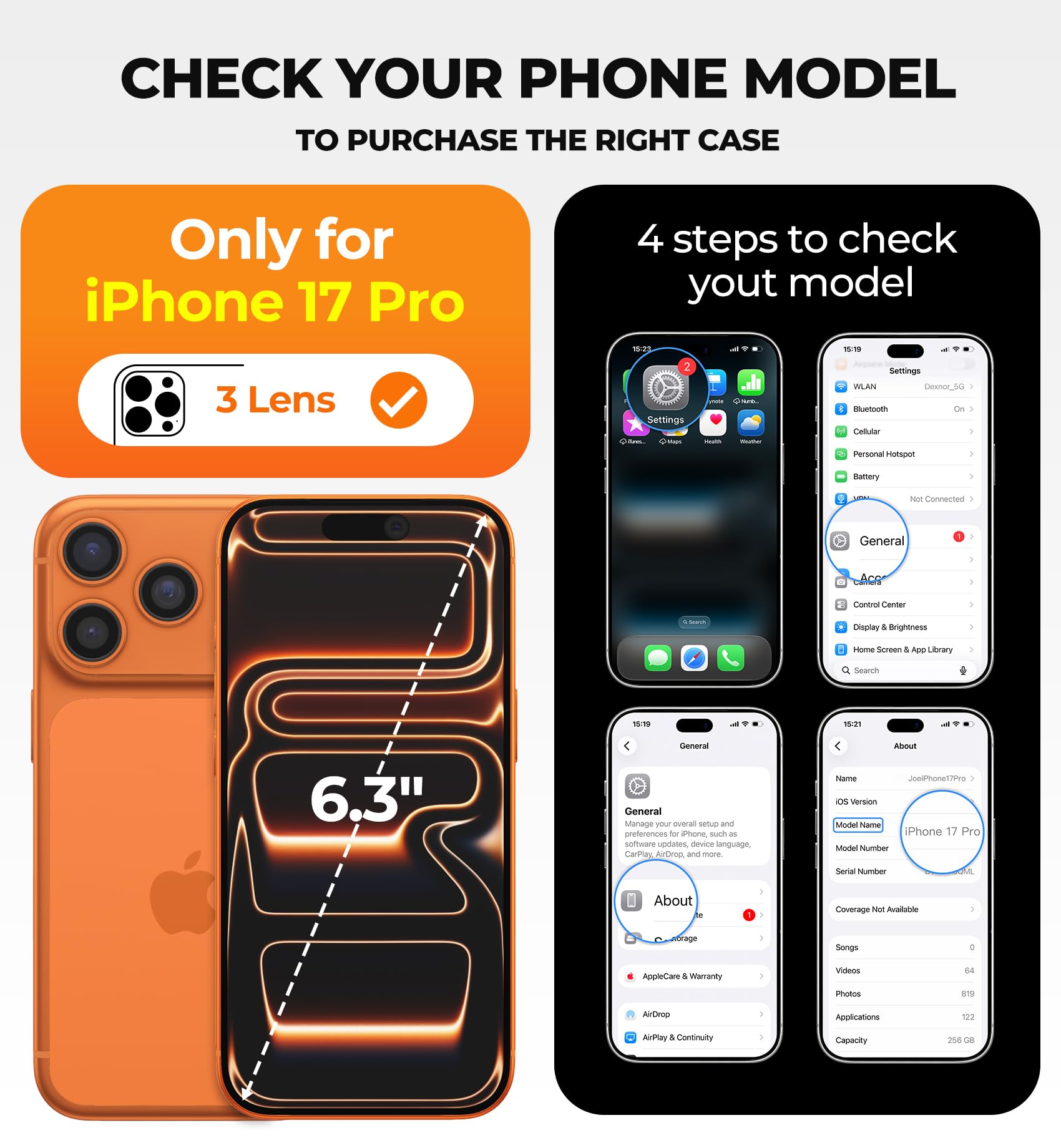 CASSETIFY iPhone用ケース セット 17 PRO iPhone 17 Pro 用 3in1 TPU