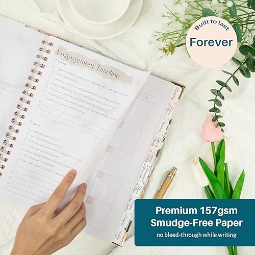 Miniatura 3 de Planificador de bodas  Libro de planificación de boda y organizador para la novia, libro de planificación de boda, regalo único de compromiso para